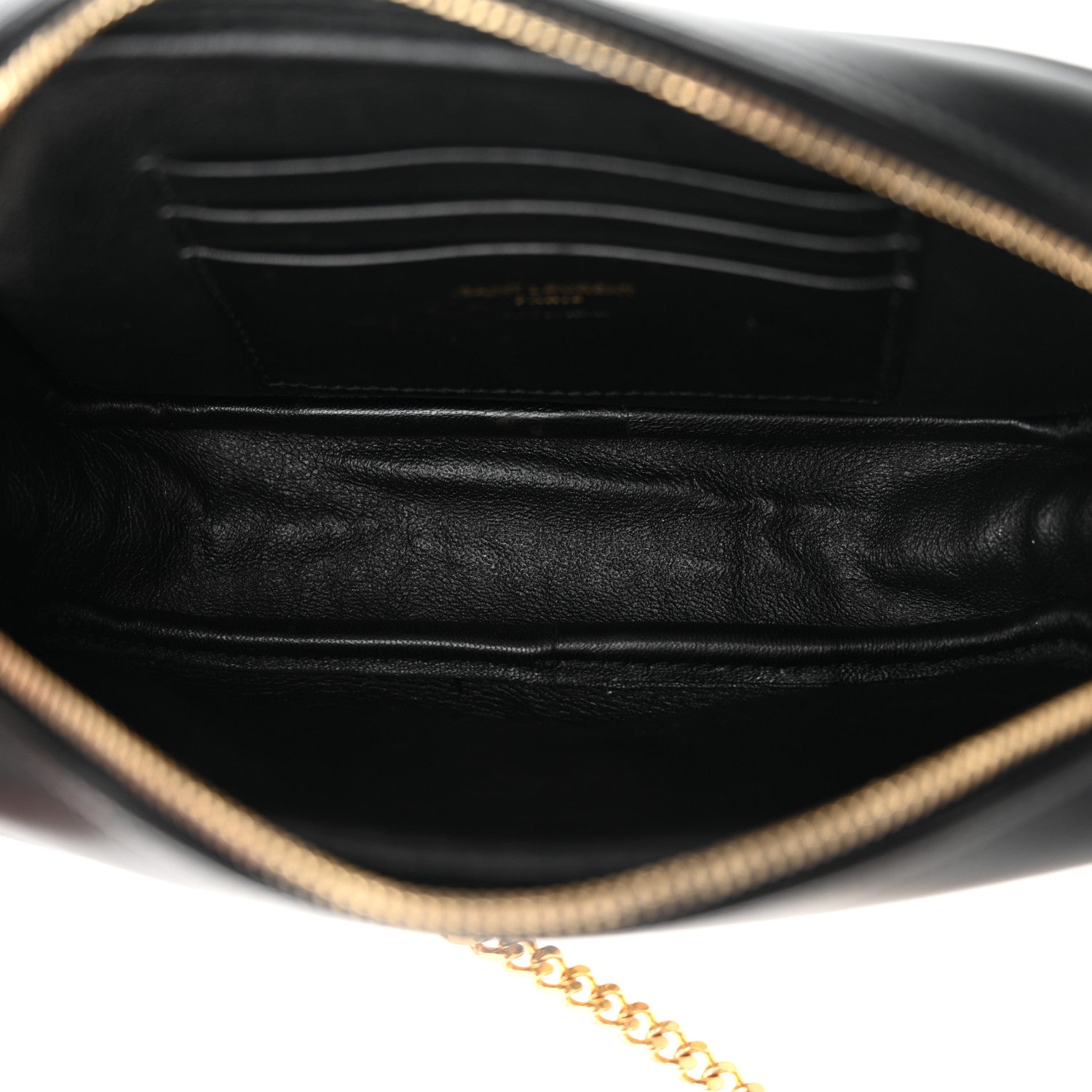Saint Laurent Canvas Calfskin Leopard Print Monogram Mini Lou Camera Bag Brown 5 of 11