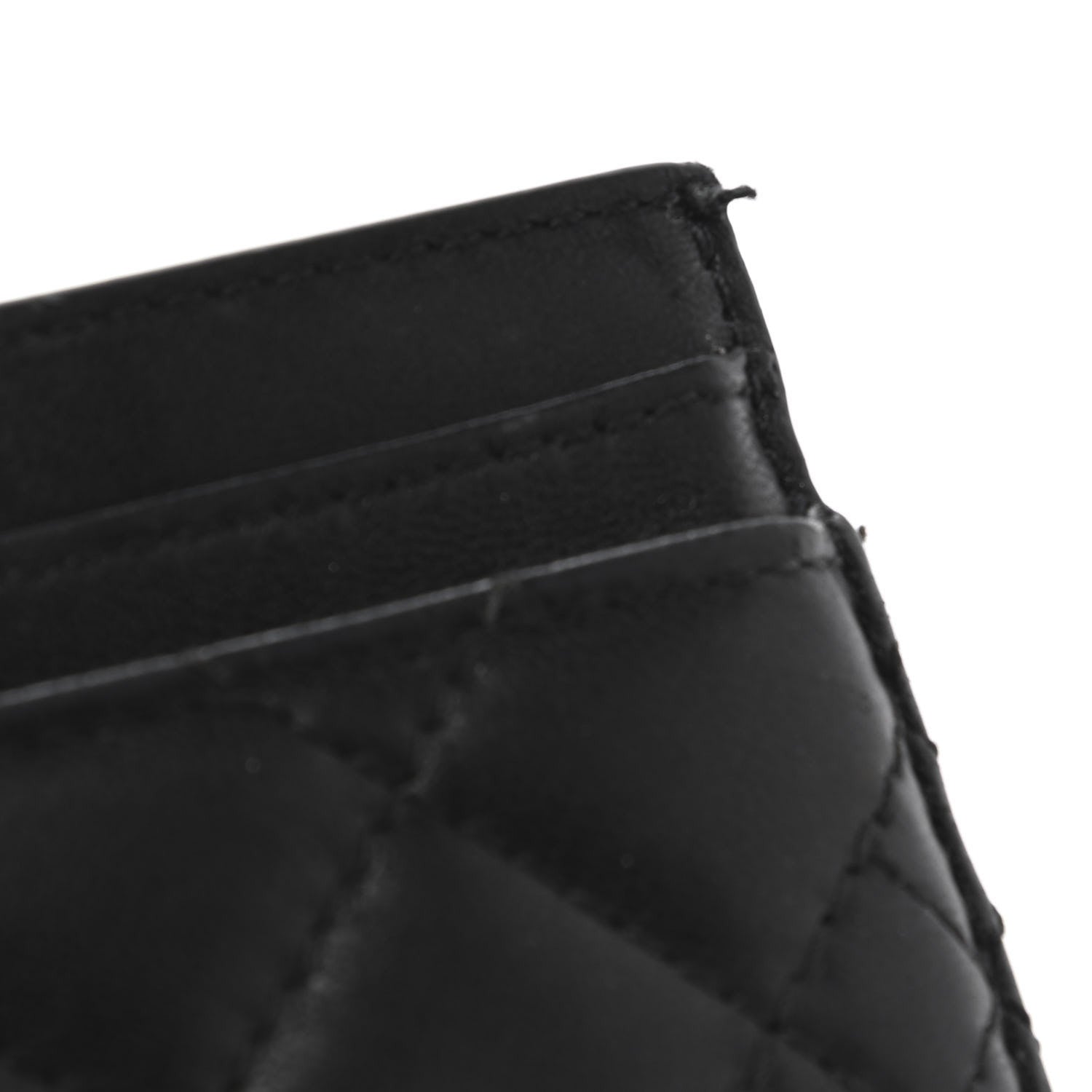 Versace Calfskin Quilted Medusa Card Holder Black 8 of 8