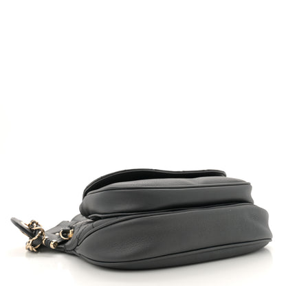 Chanel Metallic Calfskin Flap Chain Waist Bag Ruthenium 4 of 10