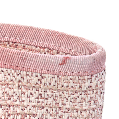 Chanel Straw Lurex Medium Deauville Tote Pink 10 of 11