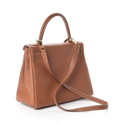 Hermes Togo Kelly Retourne 28 Gold 4 of 34