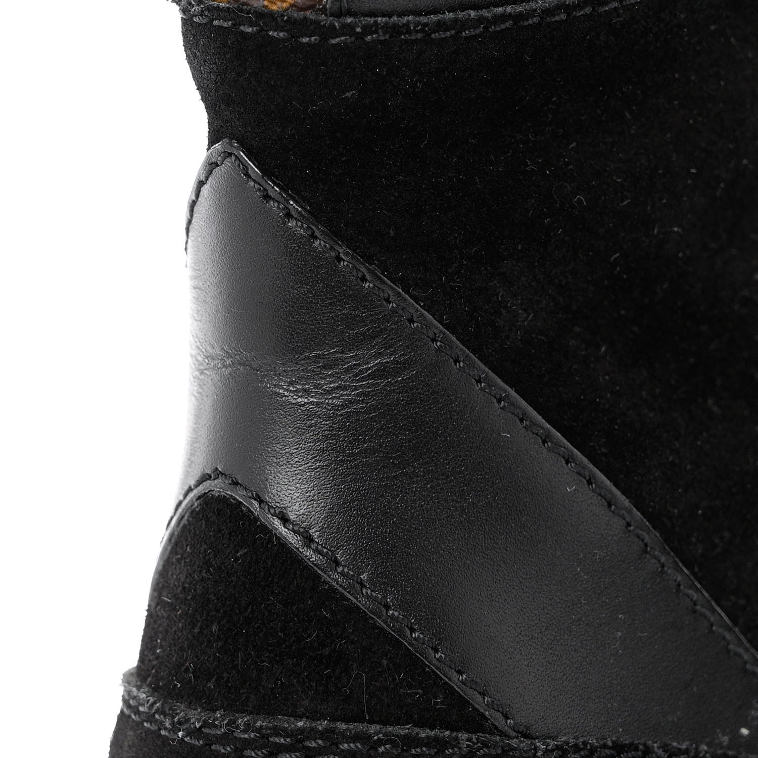 Louis Vuitton Suede Calfskin Monogram Laureate Platform Desert Boots 38 Black 10 of 13