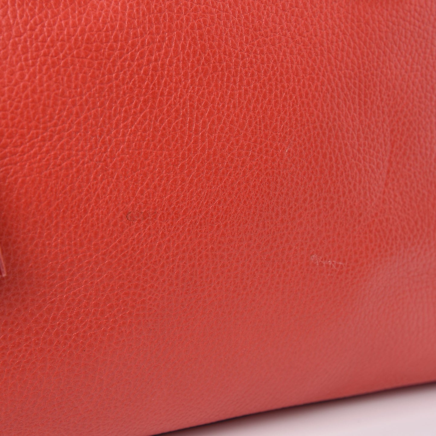 Calfskin Bamboo Tassel Top Handle Tote Red
