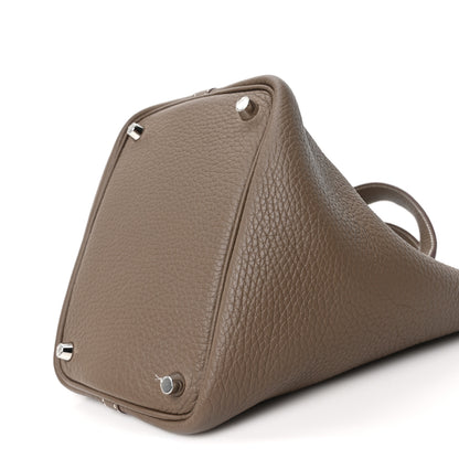 Hermes Taurillon Clemence Picotin Lock 18 PM Etoupe 9 of 9