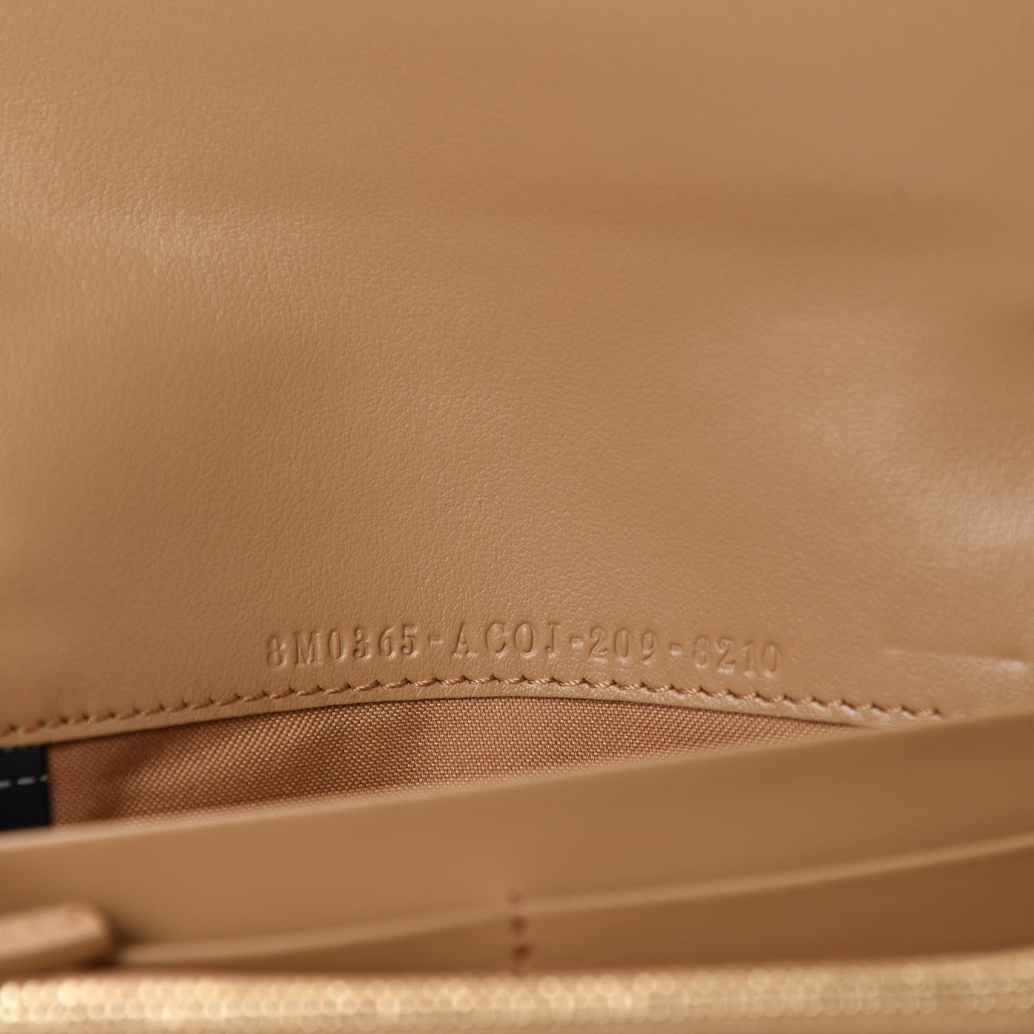 Fendi Vitello Termolagoon F is Fendi FF 1974 Embossed Continental Envelope Wallet On Chain Miele Scuro 9 of 10