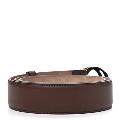 Gucci Calfskin Interlocking G 37mm Belt 95 38 Nut Brown 2 of 4