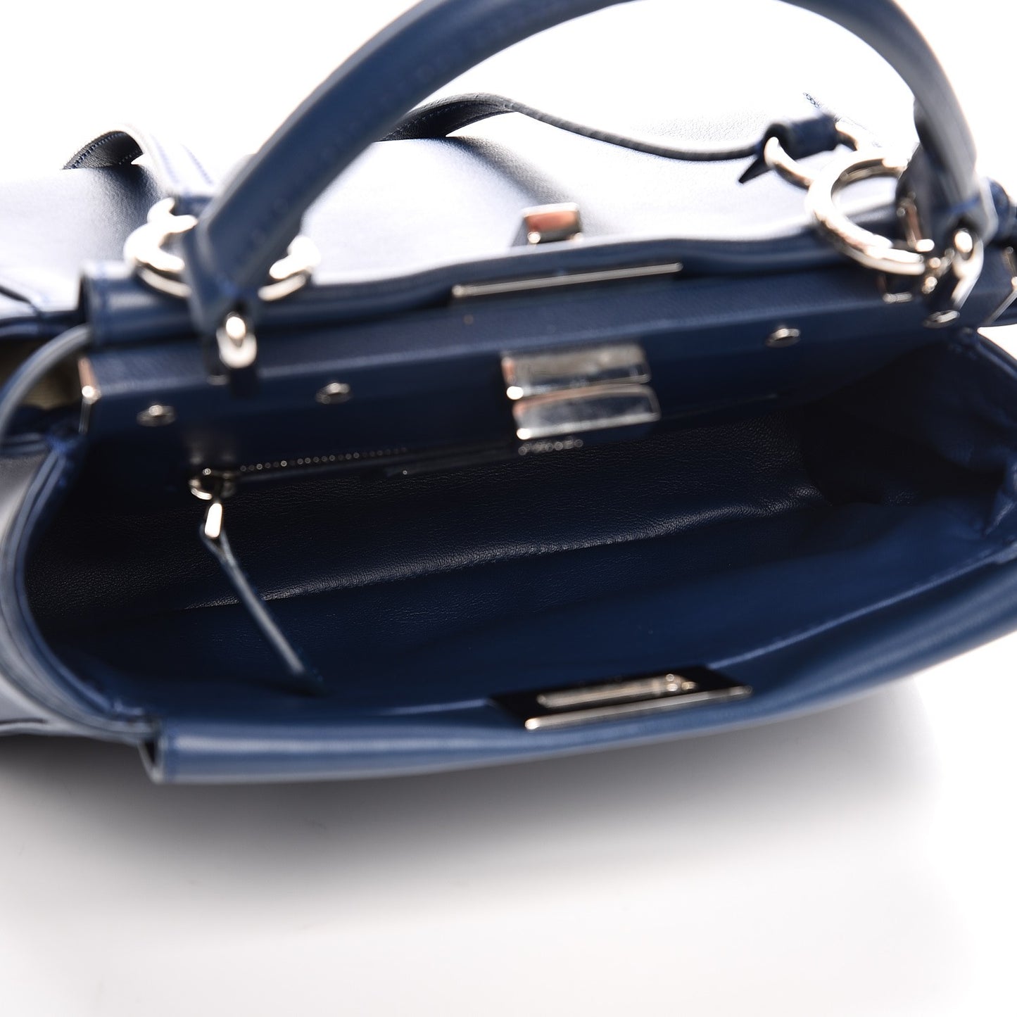 Nappa Mini Peekaboo Iconic Satchel True Blue