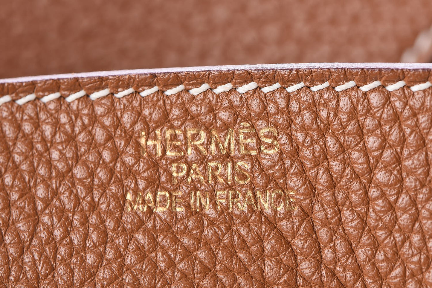 Taurillon Clemence Birkin 35 Gold