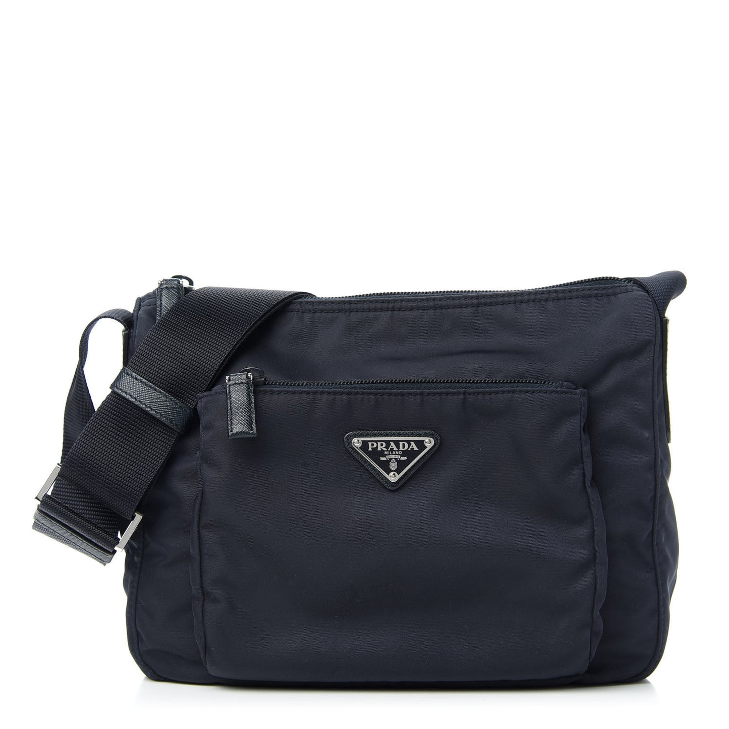 Tessuto Nylon Saffiano Messenger Bag Baltico
