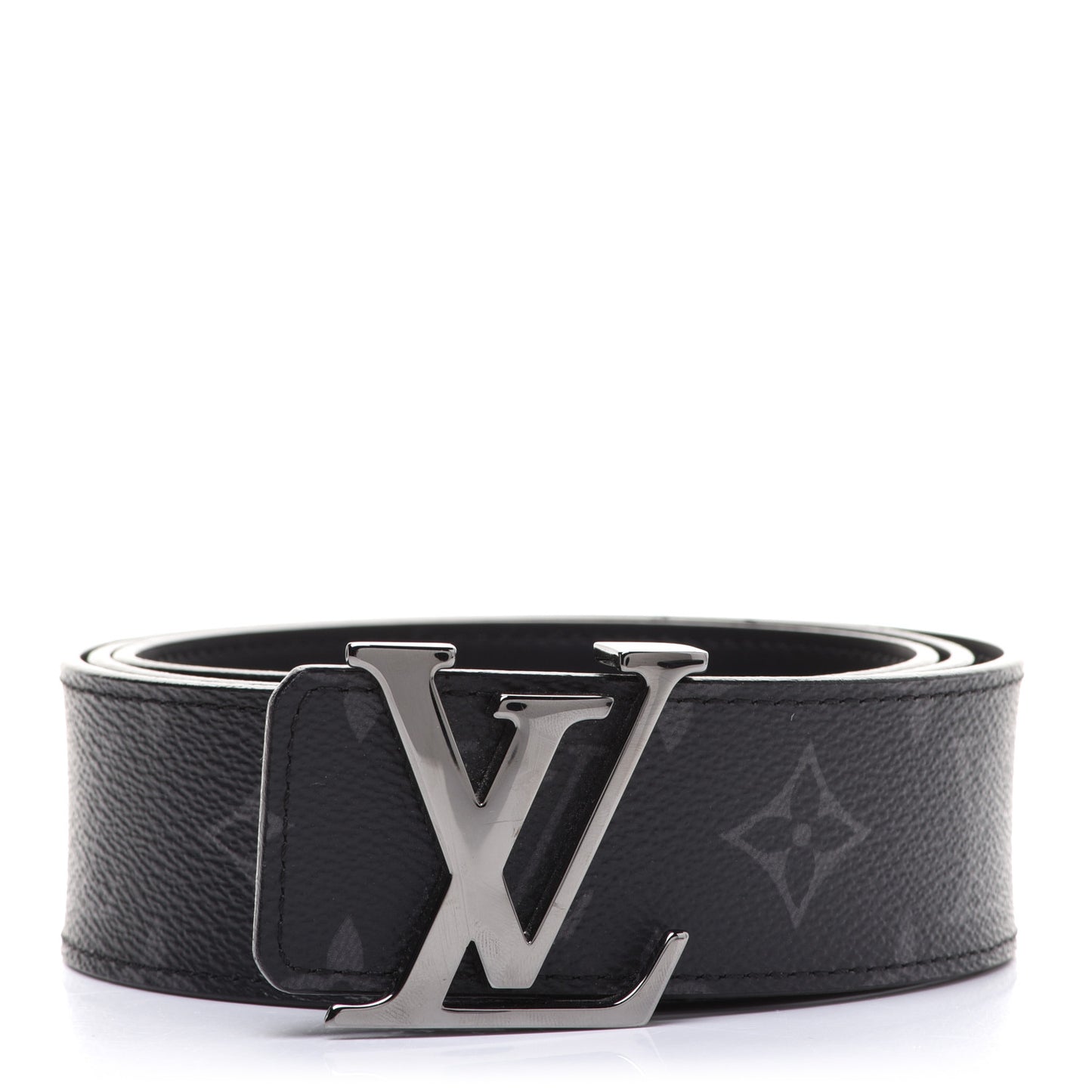 Monogram Eclipse Taigarama 40mm LV Initiales Reversible Belt 95 38 Black