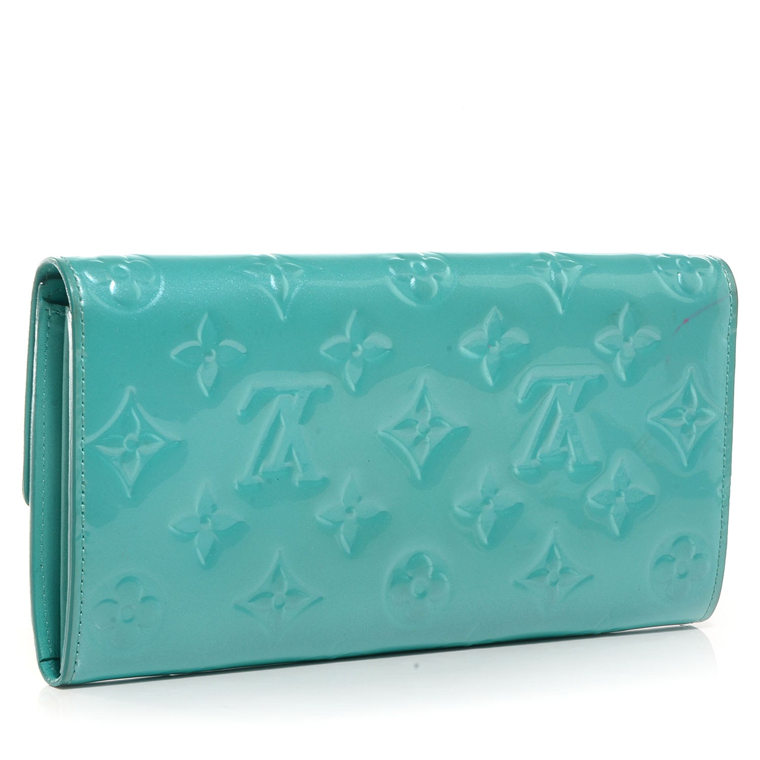 Louis Vuitton Vernis Sarah Wallet Blue Lagon 3 of 8