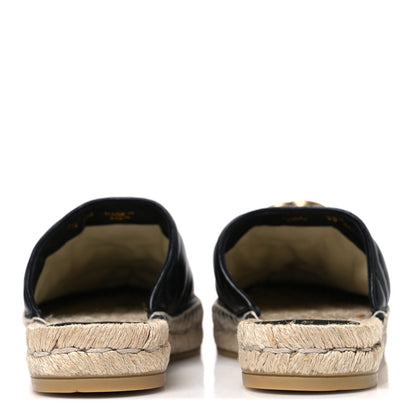 Gucci Nappa Matelasse GG Marmont Espadrille Slippers 37.5 Black 6 of 11