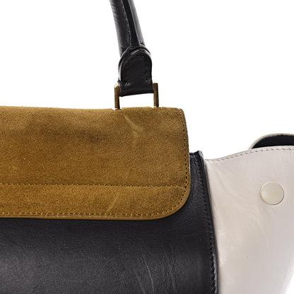 Celine Smooth Calfskin Suede Large Tri-Color Trapeze 10 of 13