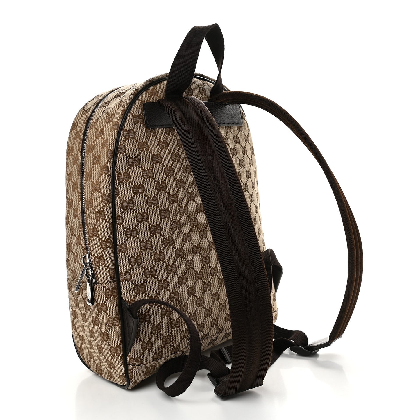 GG Monogram Travel Backpack Dark Brown