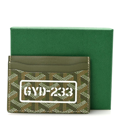 Goyard Goyardine Saint Sulpice Card Holder Khaki 7 of 7