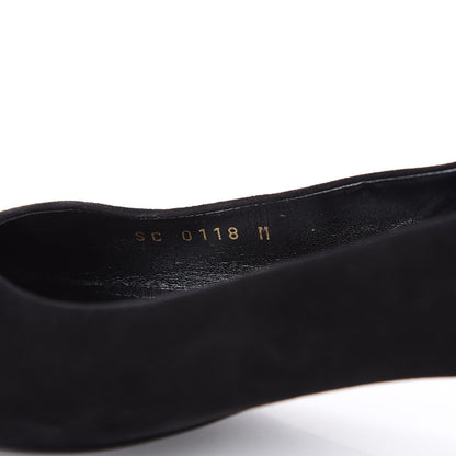 Louis Vuitton Suede Uniformes Pump 39 Black 7 of 9
