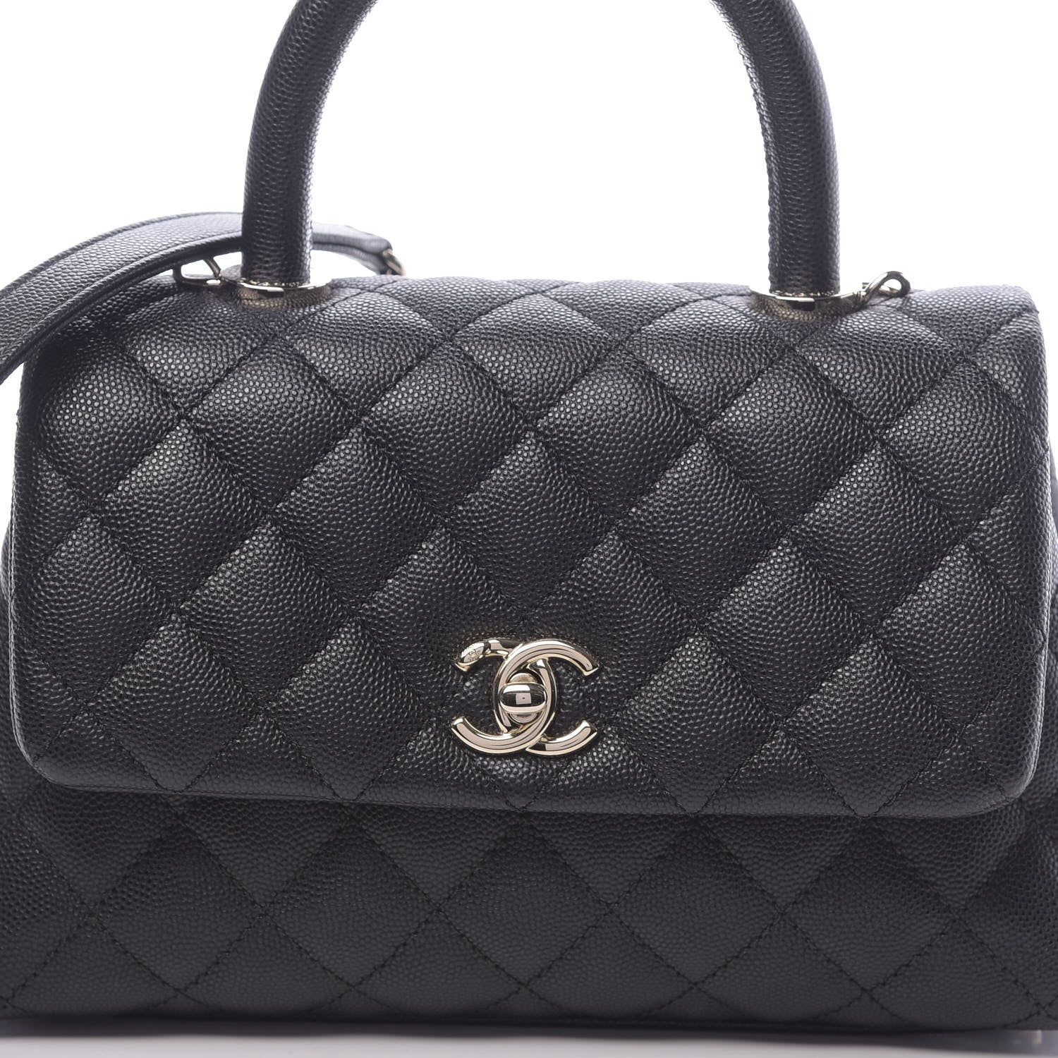 Chanel Caviar Quilted Mini Coco Handle Flap Black 11 of 12