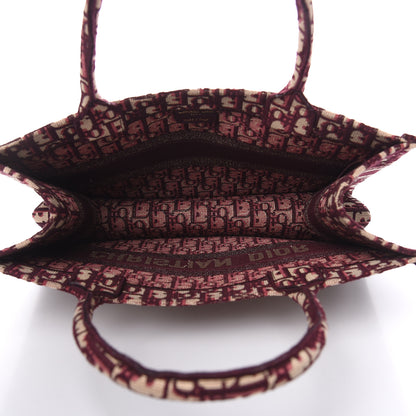 Christian Dior Oblique Medium Book Tote Burgundy Multicolor 5 of 15