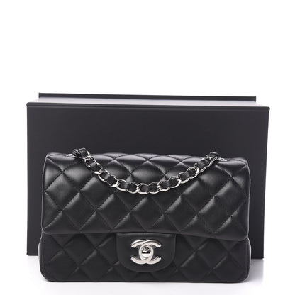 Chanel Lambskin Quilted Mini Rectangular Flap Black 9 of 9
