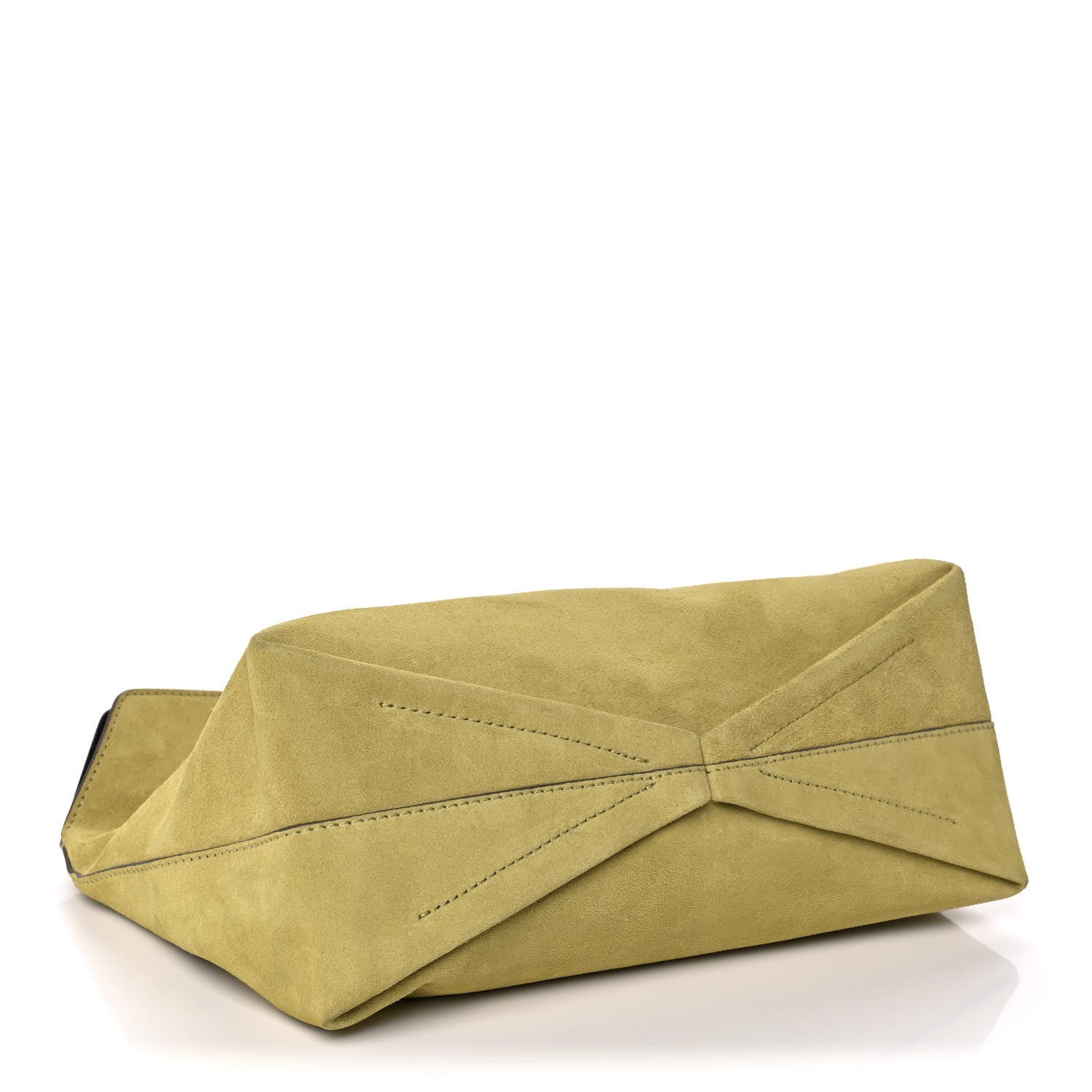 Alexander McQueen Suede Skull Four Ring Clutch Lime 4 of 15