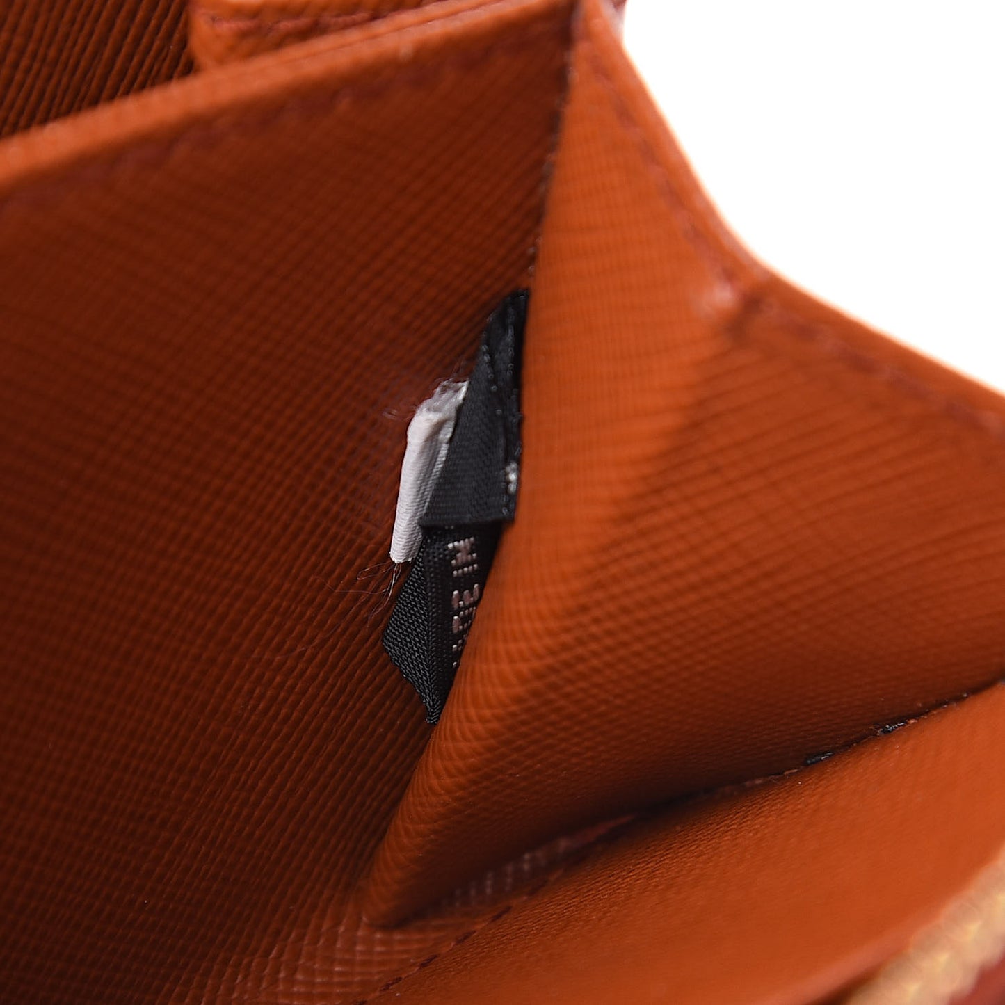 Saffiano Metal Zip Coin Purse Papaya