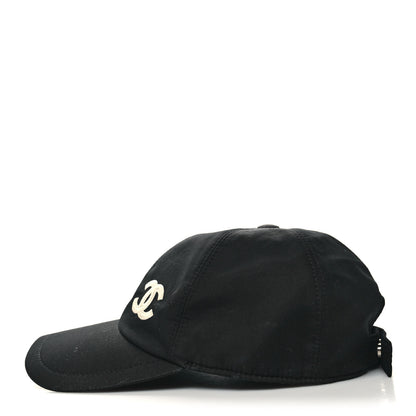 Chanel Cotton CC Cap Hat Black 6 of 9