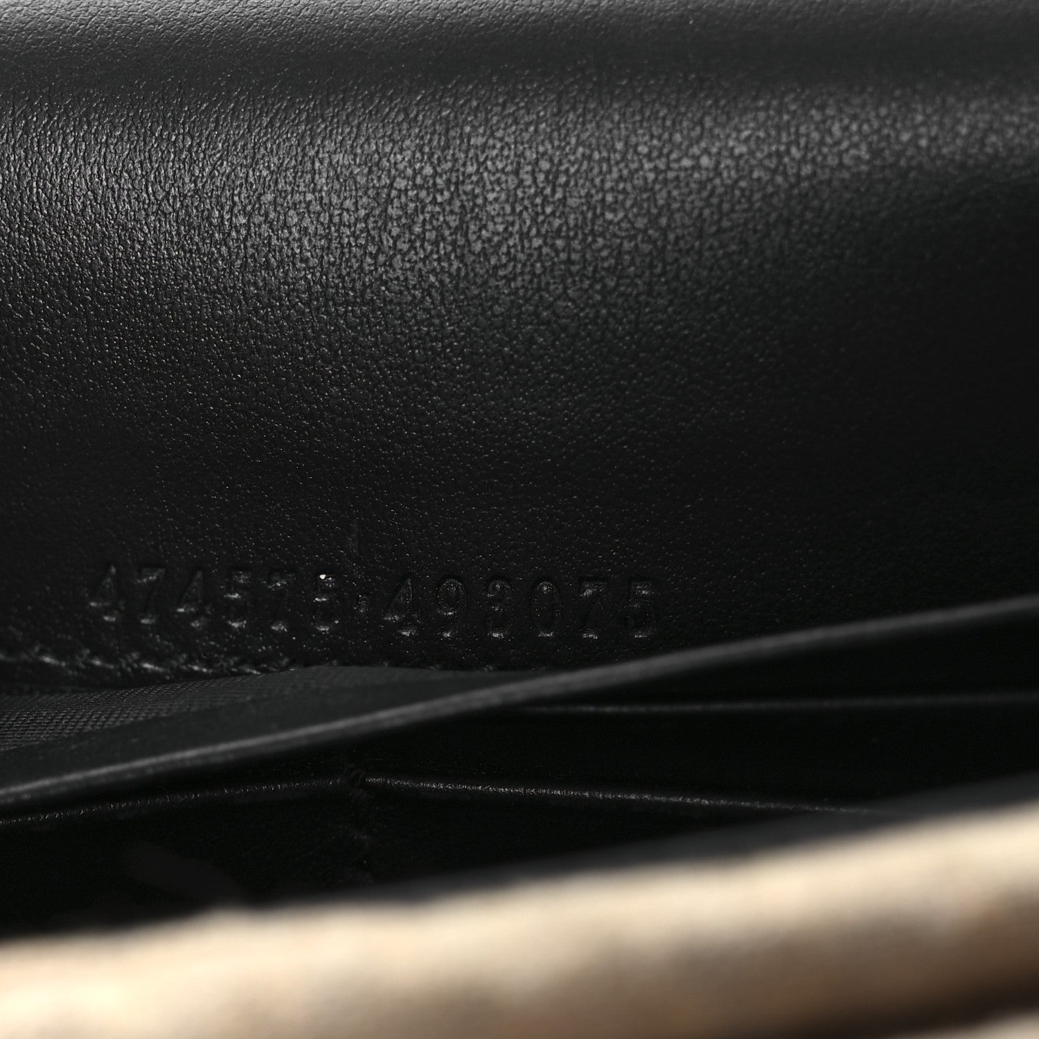 Gucci Calfskin Matelasse GG Marmont Chain Wallet Black 7 of 13
