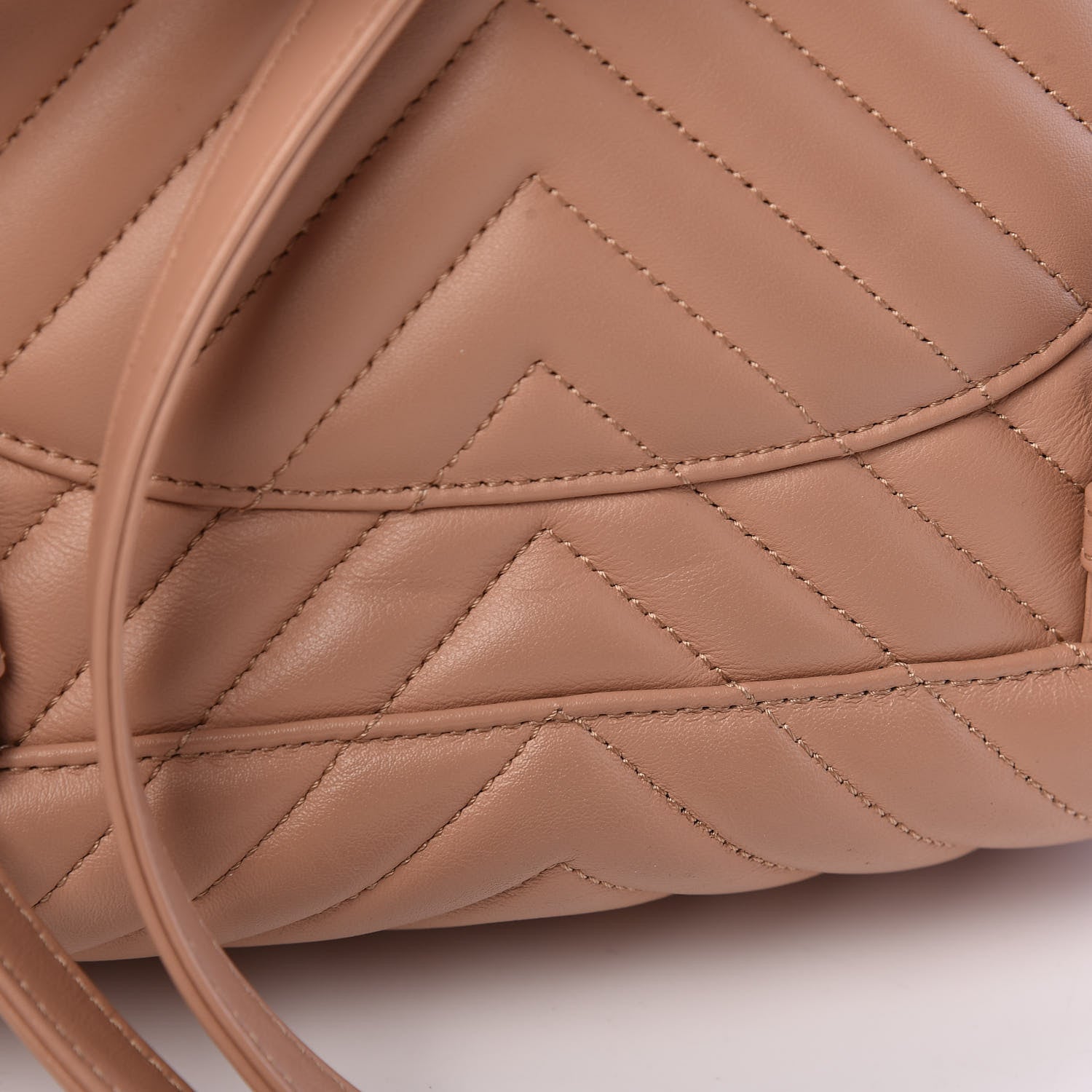 Chanel Calfskin Chevron Quilted Small Urban Spirit Backpack Beige 11 of 12