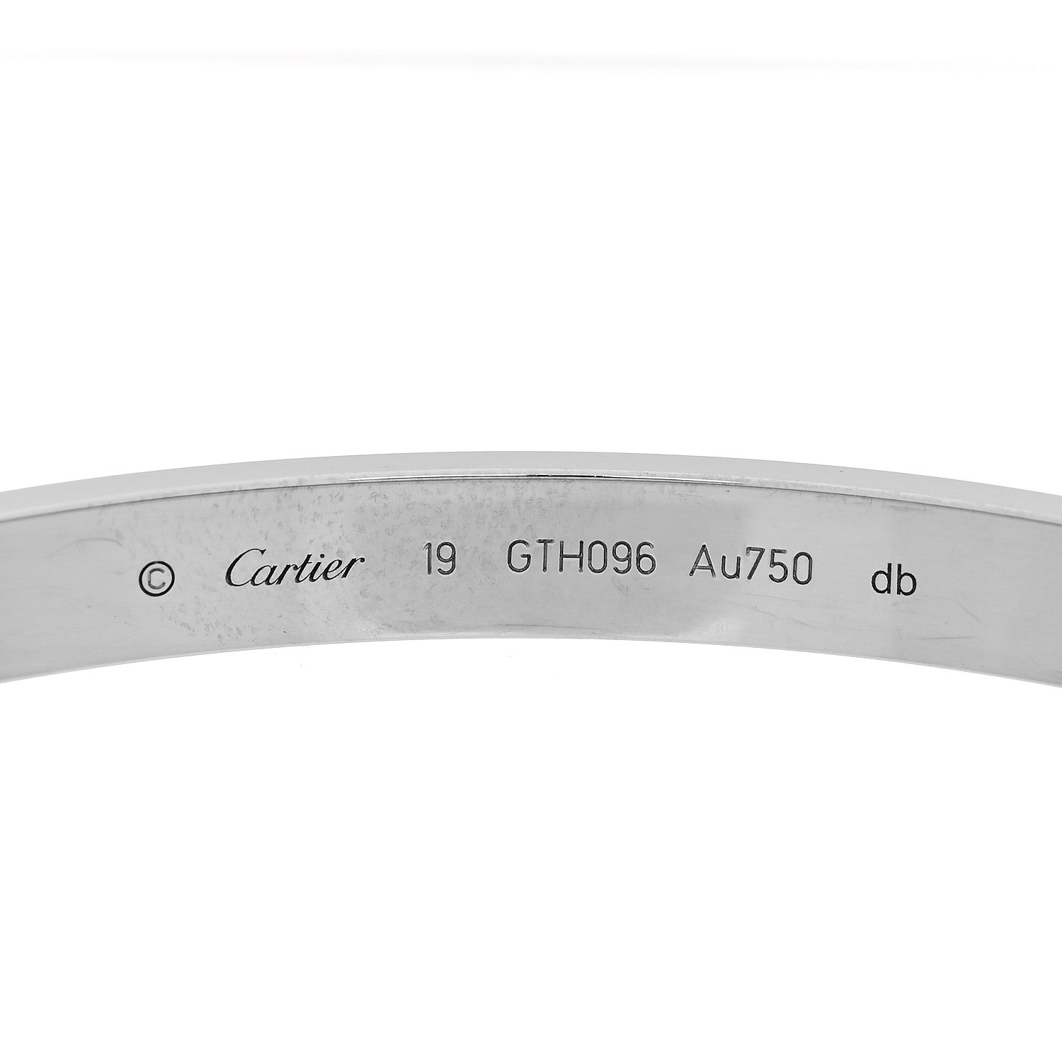 Cartier 18K White Gold LOVE Bracelet 19 5 of 10