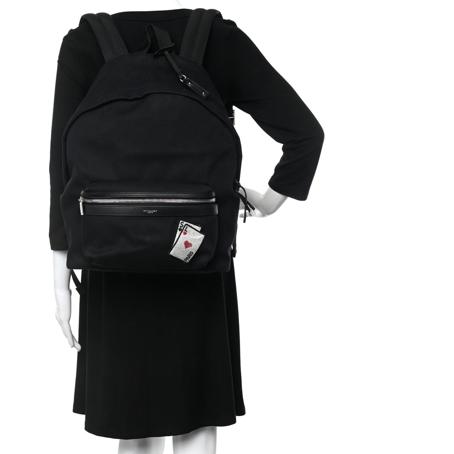 Canvas SL Playing Cards City Backpack Black