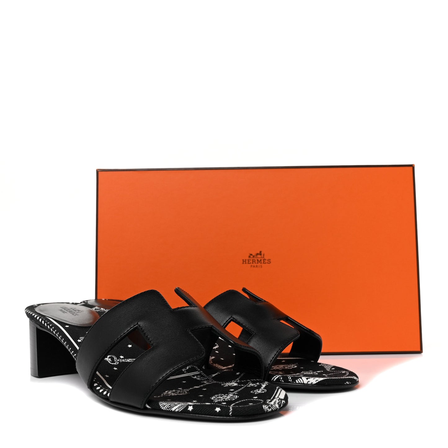 Calfskin Oasis Sandals 38.5 Black
