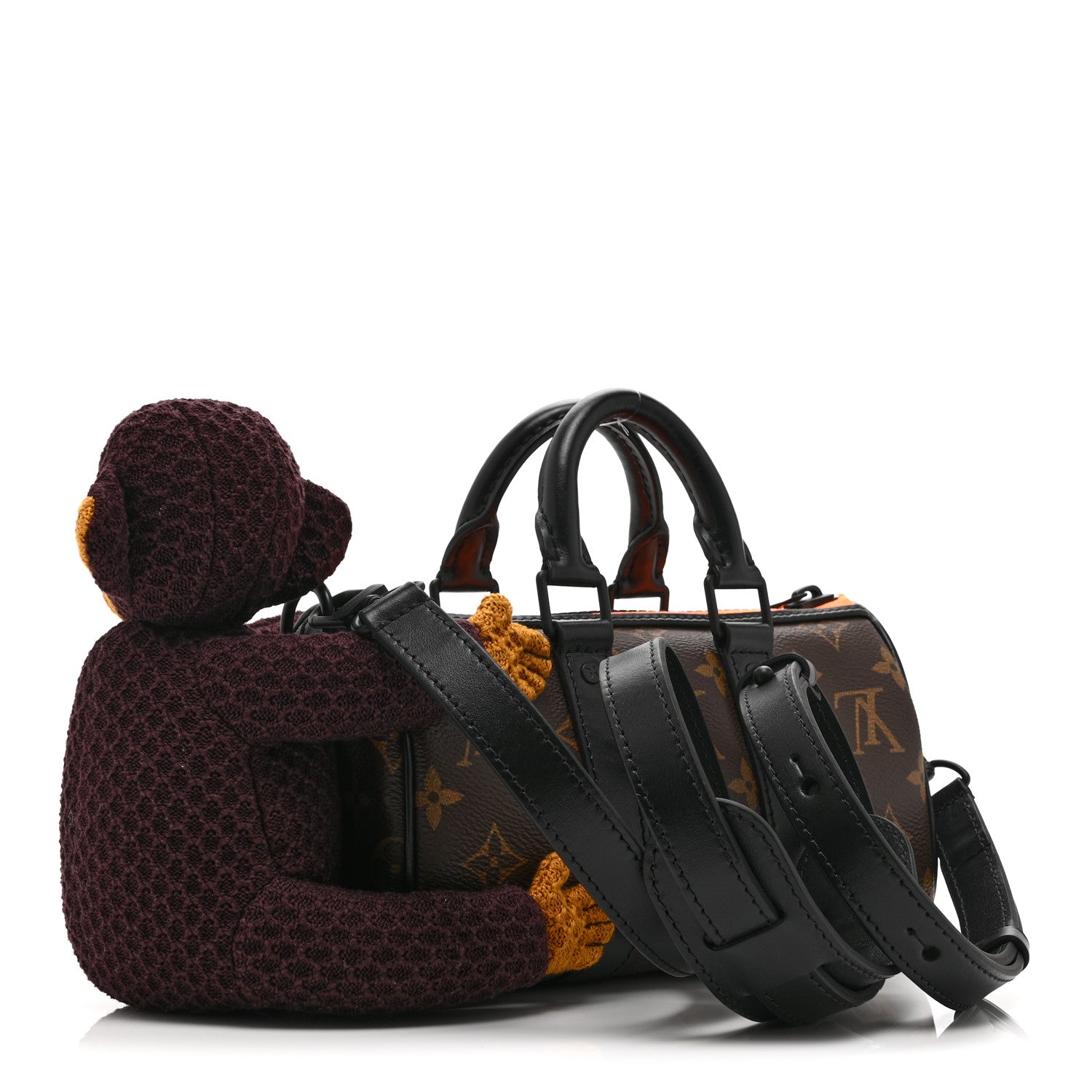 Louis Vuitton ケース ブラック/オレンジ Louis Vuitton Zippy Coin Purse Coin Case Monogram Graffiti Orange