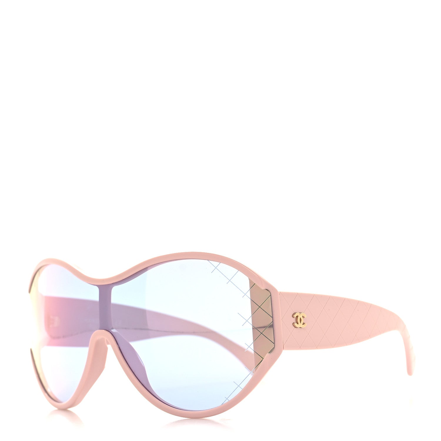 Chanel Acetate Shield Sunglasses 71476 Pink 1 of 7