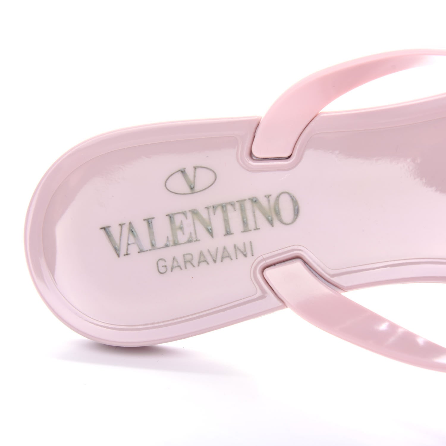 Valentino Garavani PVC Jelly Rockstud Bow Thong Sandals 36 Water Rose 8 of 10