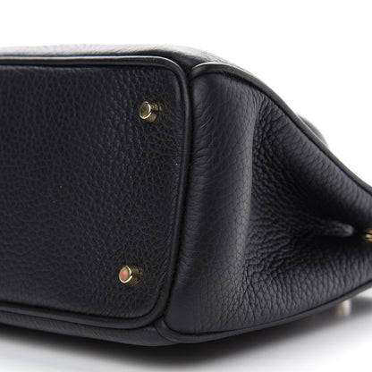Christian Dior Bullcalf Small Diorissimo Tote Black Rose Indien 6 of 8