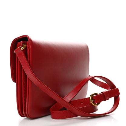 Saint Laurent Smooth Calfskin Le Maillon Satchel Rouge Eros 3 of 12