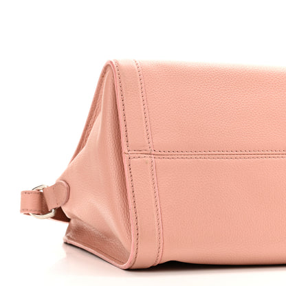 Alexander McQueen Pebbled Calfskin Small Skull Padlock Zip Around Tote Blush Pink 9 of 12