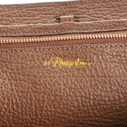 3.1 Phillip Lim 3.1 Textured Calfskin Large Pashli Satchel Taupe 6 of 7