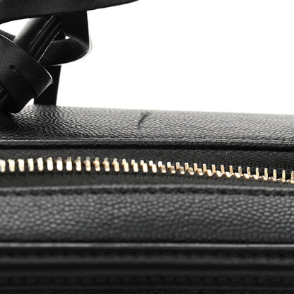 Chanel Caviar Quilted Medium CC Filigree Vanity Case Black 12 of 13