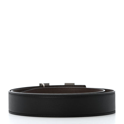 Hermes Swift Epsom 32mm H Belt 90 Black Chocolate 2 of 4