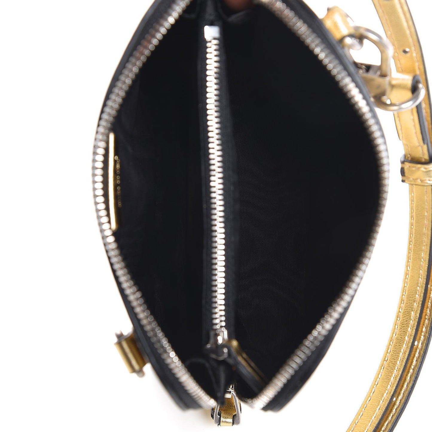 X SEGA Calfskin GUCCY Stars Mini Dome Shoulder Bag Gold
