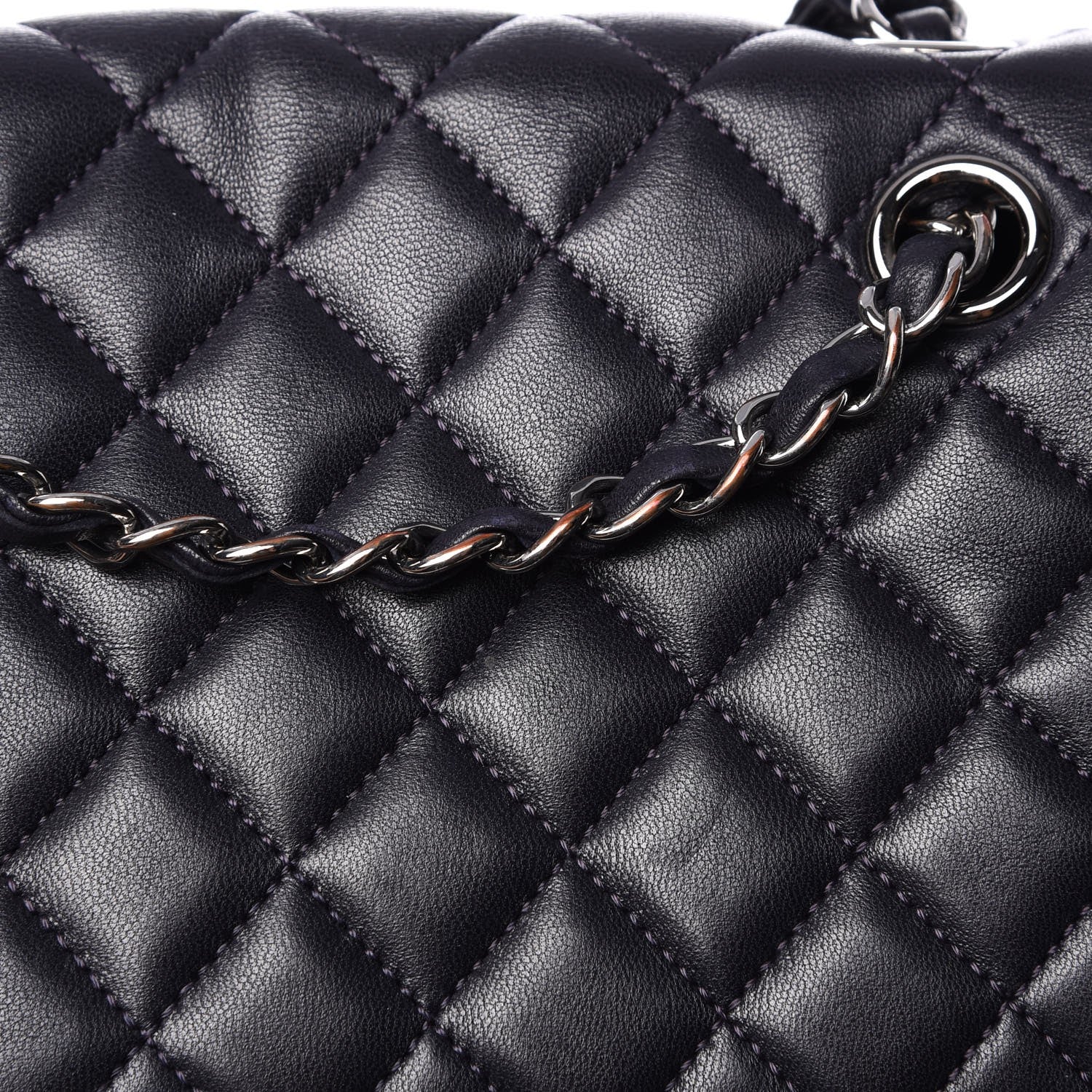 Chanel Lambskin Quilted Large Urban Spirit Backpack Navy 9 of 9