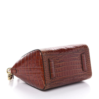 Givenchy Calfskin Crocodile Embossed Small Antigona Cognac 4 of 9