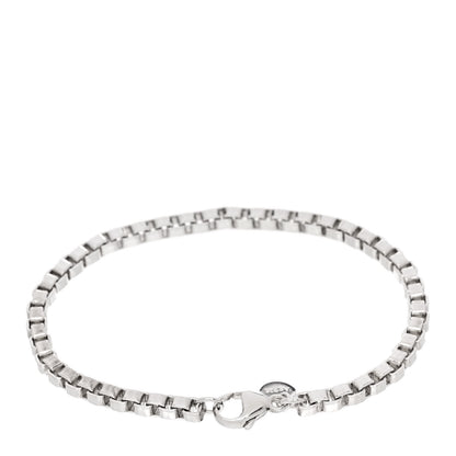 Tiffany Sterling Silver 4mm Venetian Link Bracelet 2 of 4