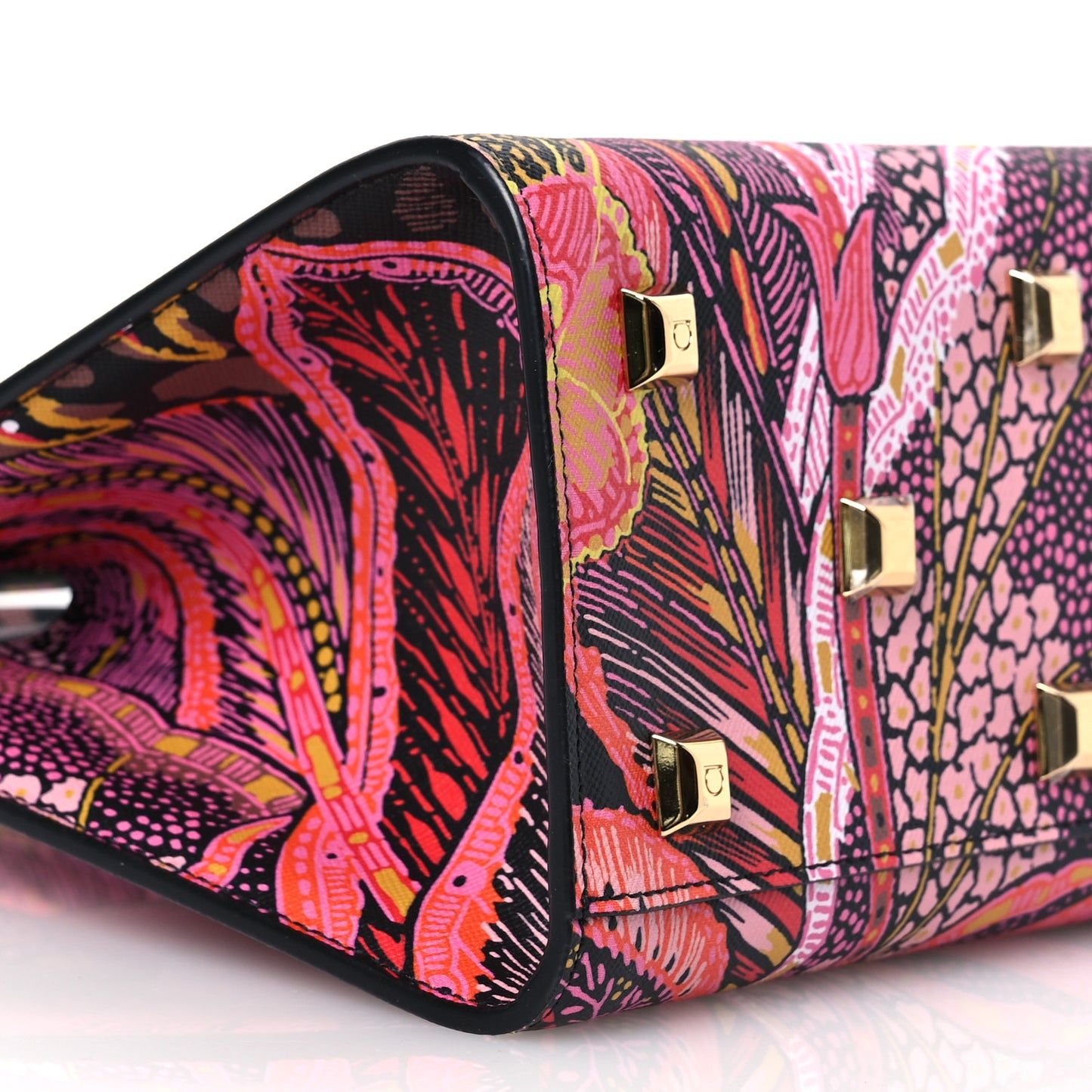 Calfskin Batik Print Small The Studio Bag Multicolor