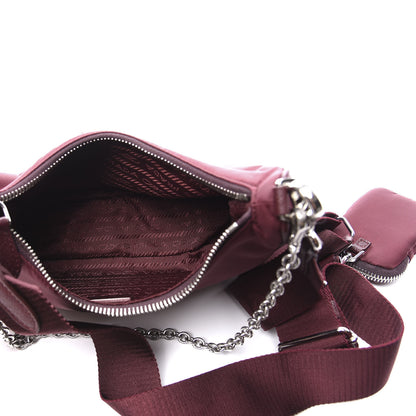 Prada Tessuto Nylon Re-Edition 2005 Shoulder Bag Granato 4 of 11