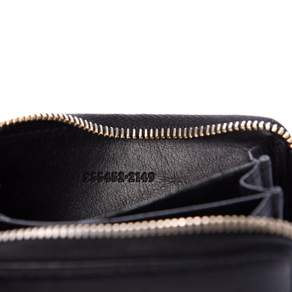 Gucci Guccissima Zip Around Card Case Black 7 of 7