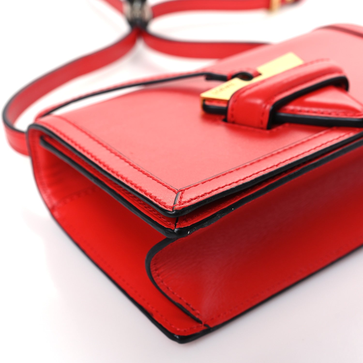 Loewe Calfskin Small Barcelona Shoulder Bag Red 7 of 8