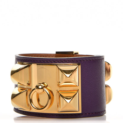 Hermes Swift Collier De Chien CDC Bracelet L Ultraviolet 1 of 7