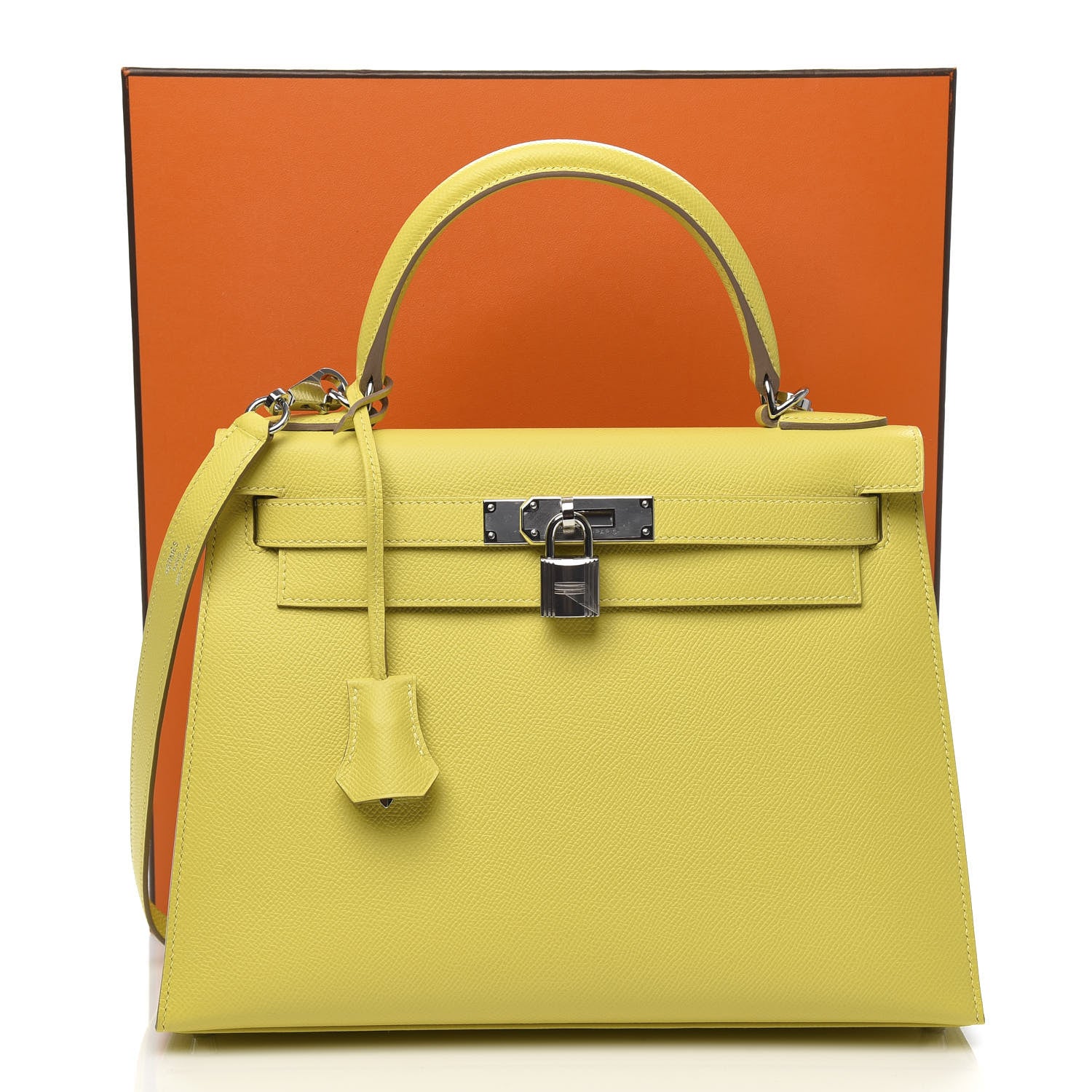 Hermes Epsom Kelly Sellier 28 Lime 11 of 11